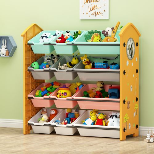 儿童玩具收纳架 幼儿园玩具架子置物架多层 宝宝书架收纳柜储物架